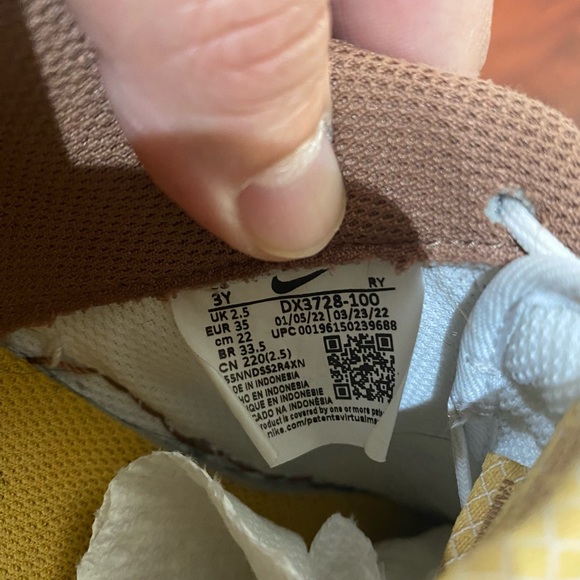 Nike Air Force 1 Dx3728-100 Size US 3Y Multi Color - Picture 7 of 9